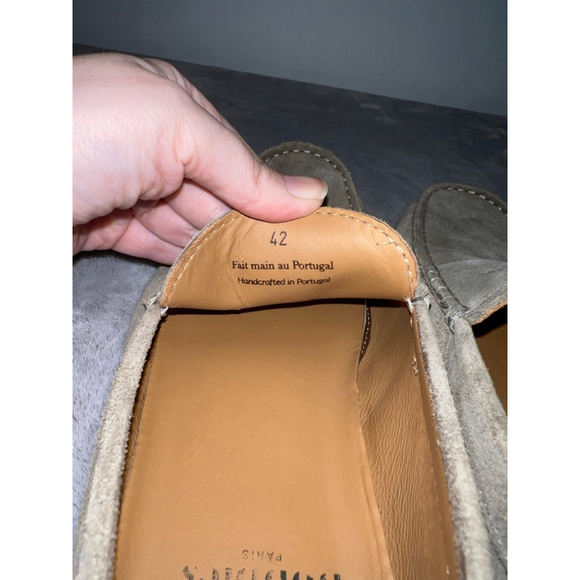 Men's Bobbies PARIS Ash Green Suede Loafers & Slip-Ons EU 42 - Picture 6 of 8